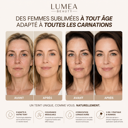 Luméa teint fusion  — Fond de Teint 2-en-1 avec Pinceau Intégré