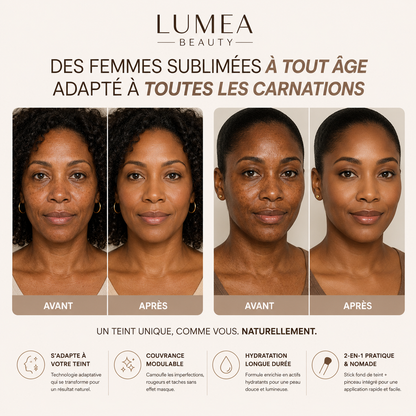 Luméa teint fusion  — Fond de Teint 2-en-1 avec Pinceau Intégré