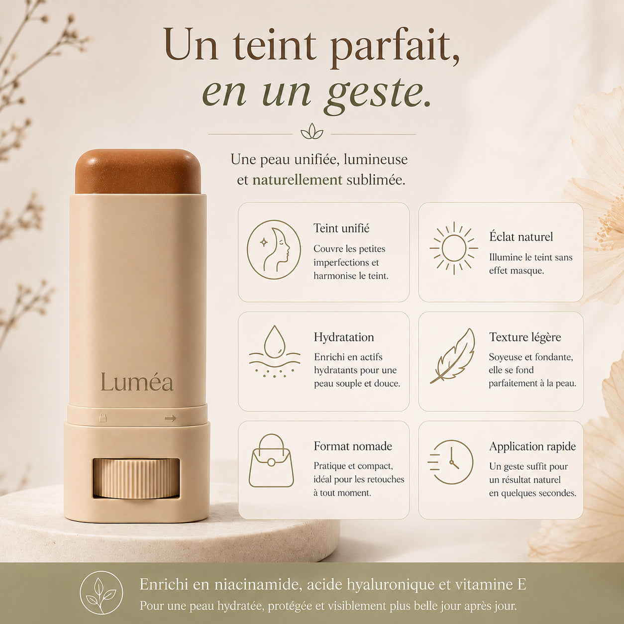 Luméa — Fond de teint stick
