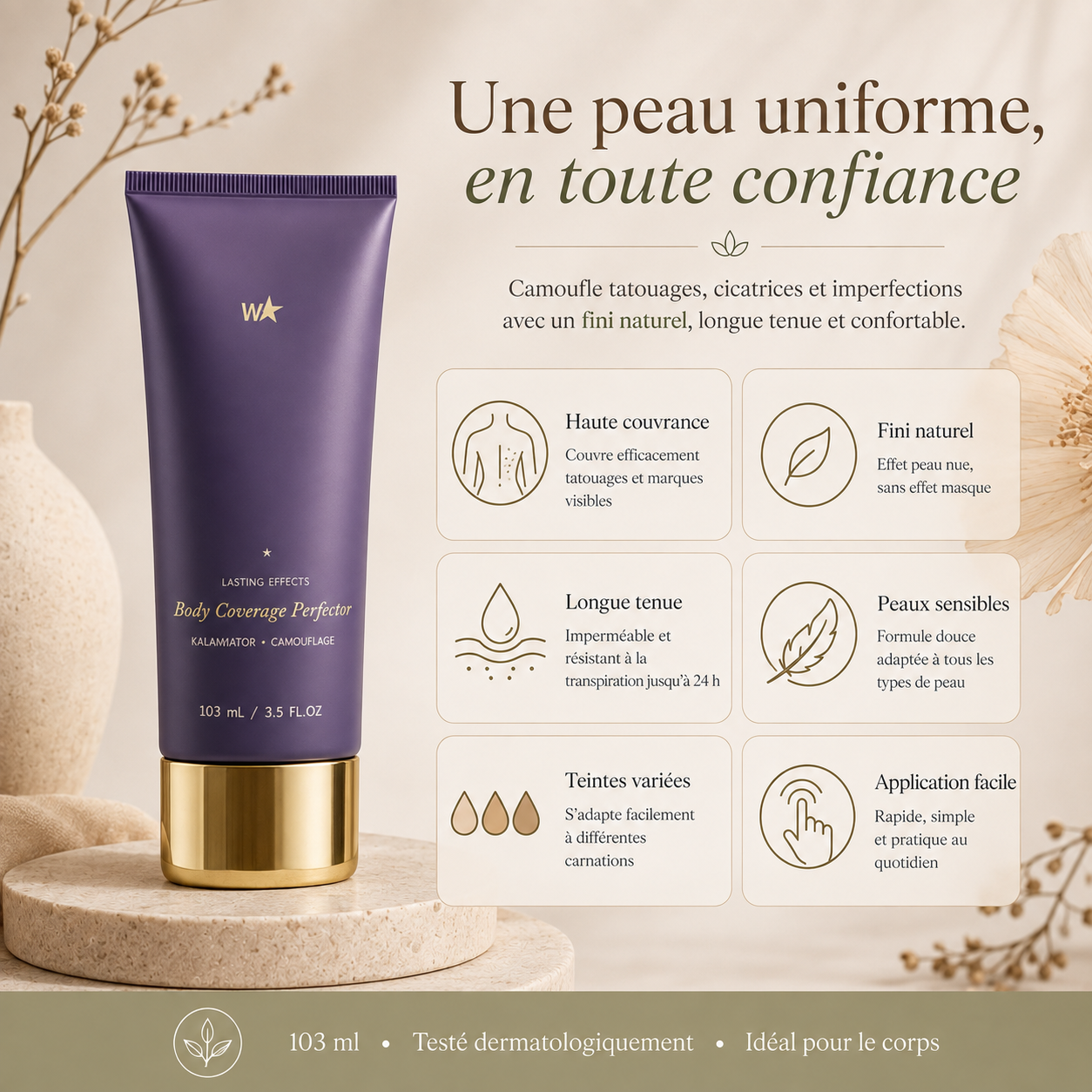 1 Acheté = 1 OFFERT - Luméa Perfect Legs - Le fond de teint pour des jambes visiblement sublimées